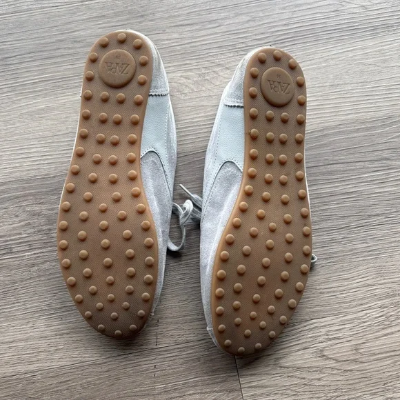 Zara Flat Combination Derby Shoes - Picture 4 of 5